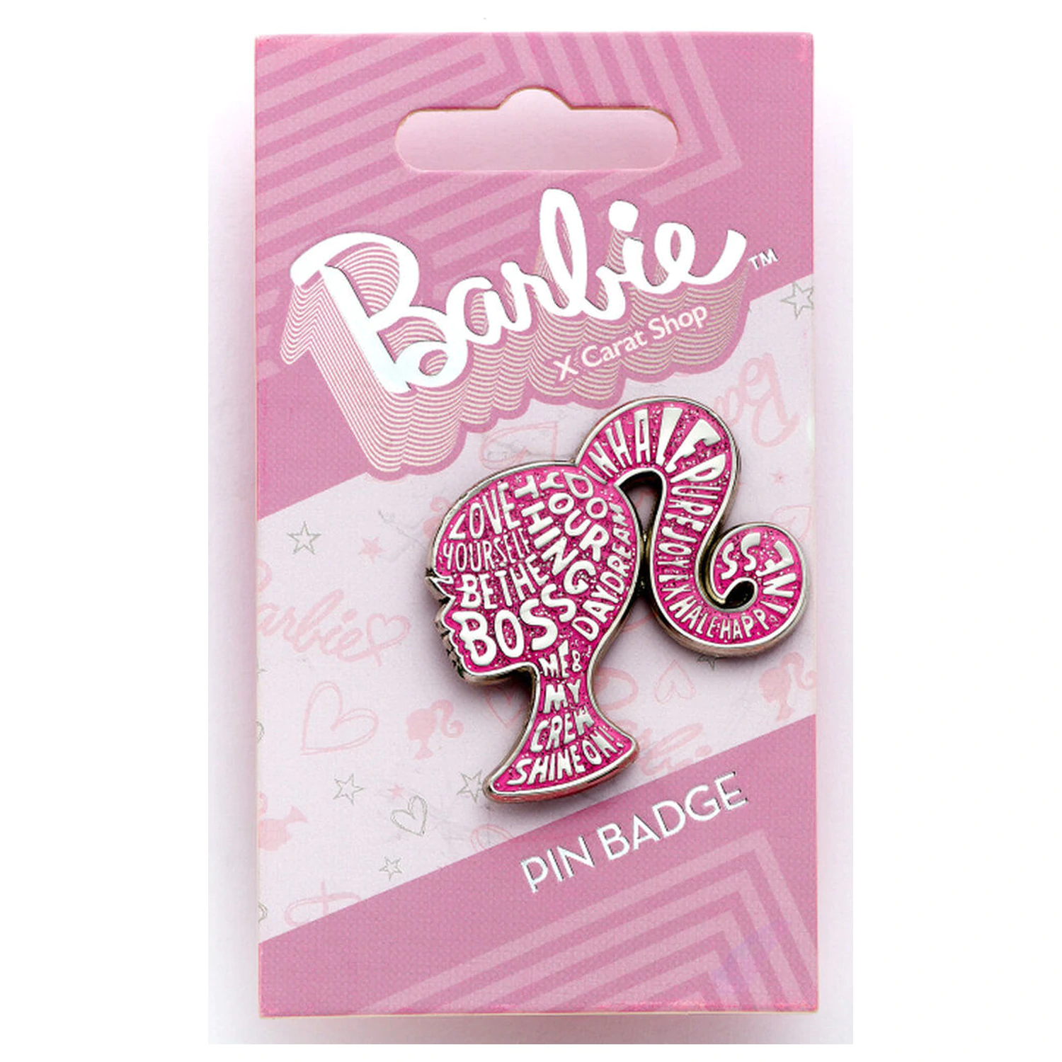 Barbie Sparkly Silhouette bedž s pribadačom fotografija proizvoda