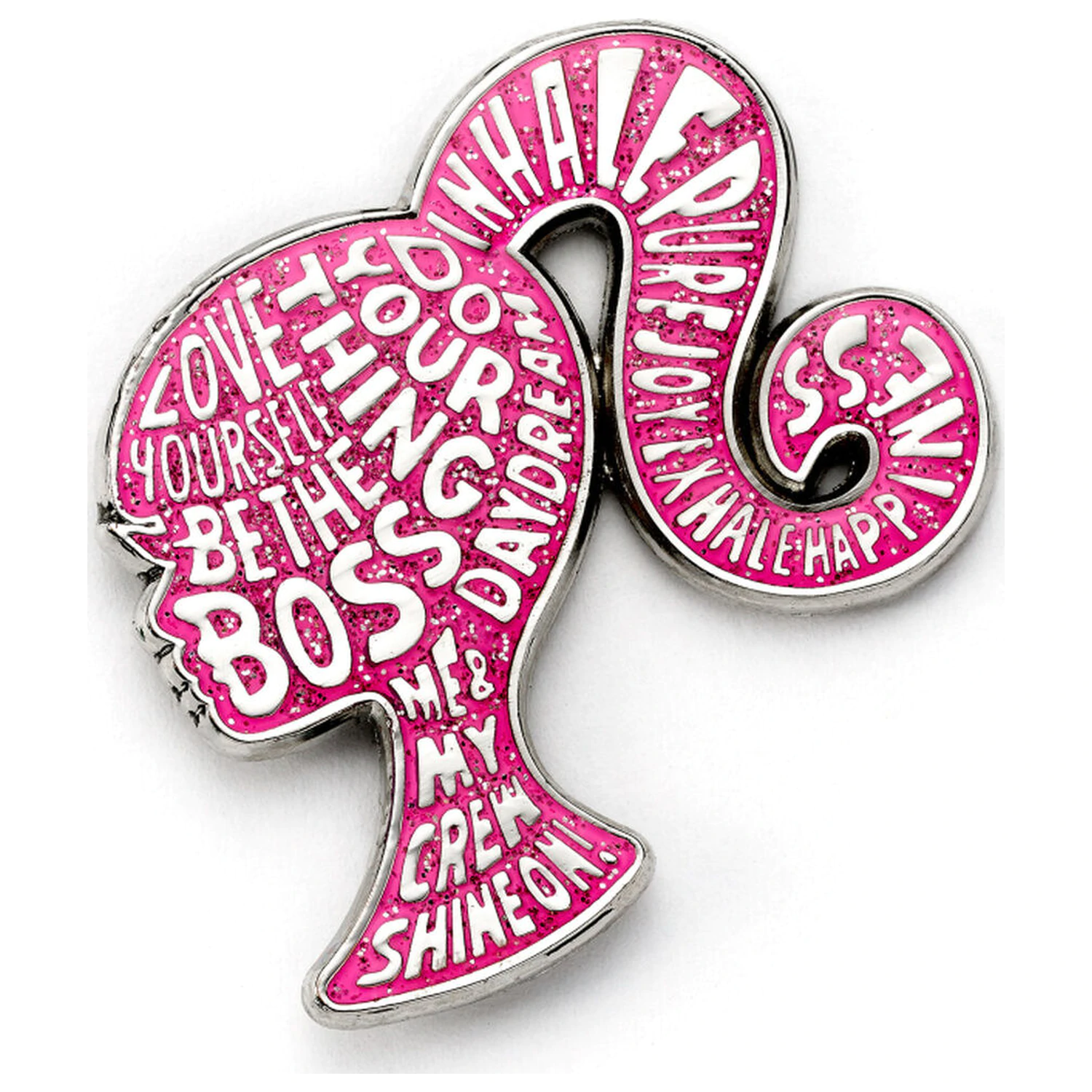 Barbie Sparkly Silhouette bedž s pribadačom fotografija proizvoda