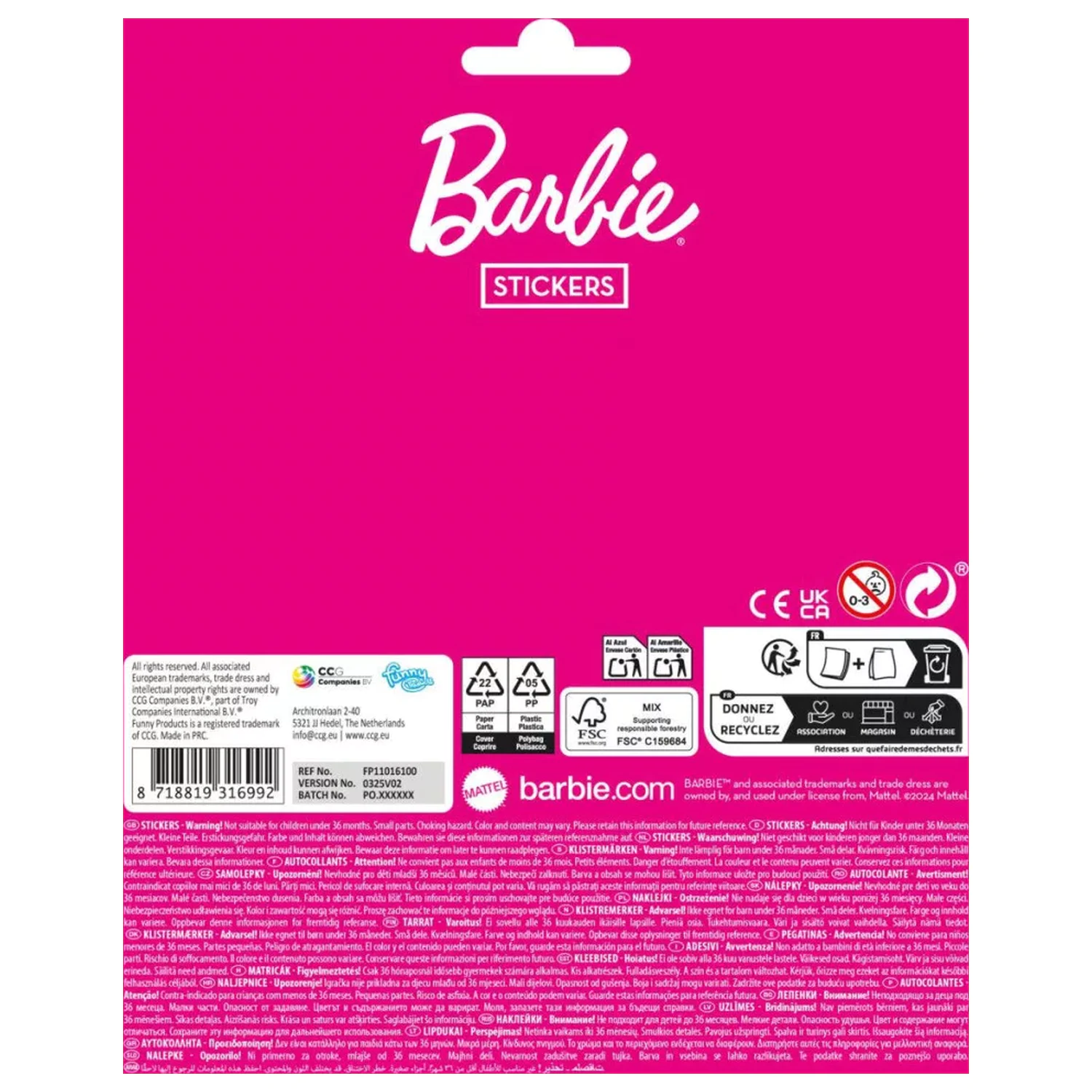 Barbie Stylish Friends naljepnica fotografija proizvoda