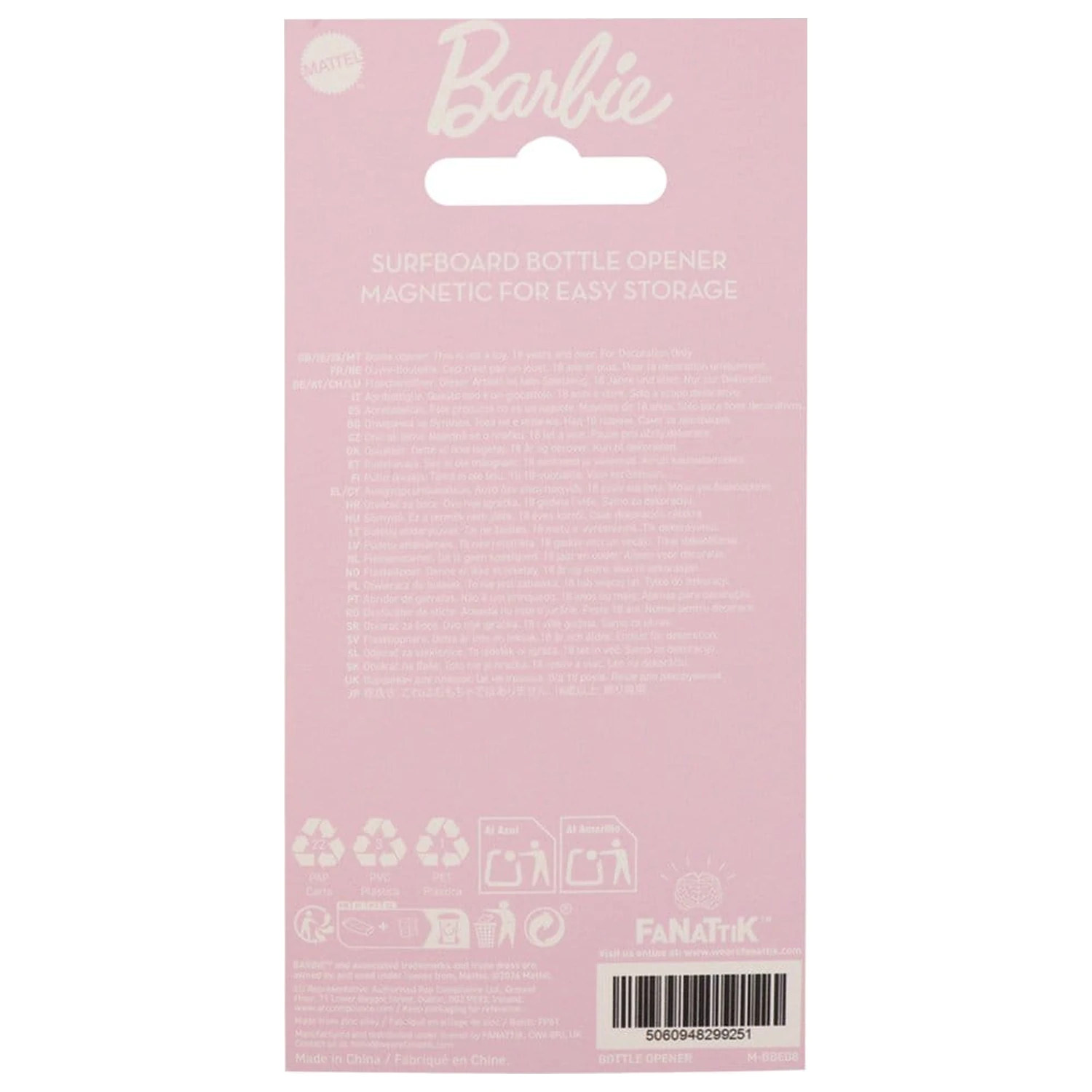 Barbie otvarač za boce Surfboard Magnetic fotografija proizvoda