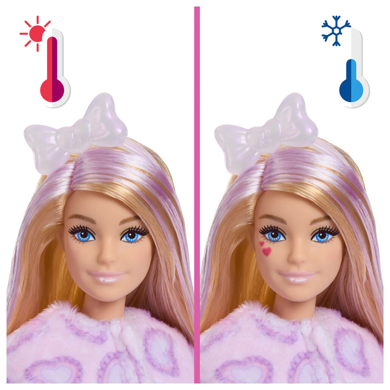 Barbie Sweet Ties Cutie Reveal Lilac Kitten lutka fotografija proizvoda