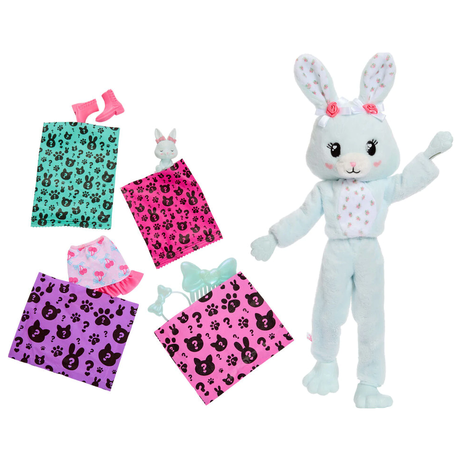 Barbie Sweet Ties Cutie Reveal Mint Bunny lutka fotografija proizvoda