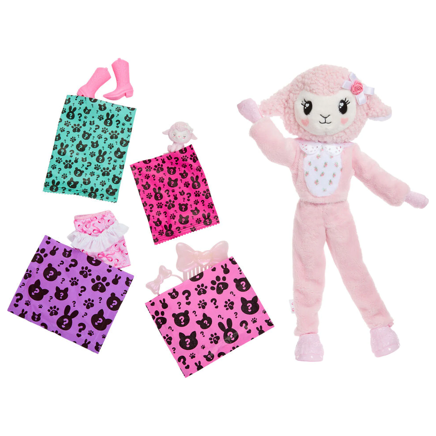 Barbie Sweet Ties Cutie Reveal Pink Sheep lutka fotografija proizvoda