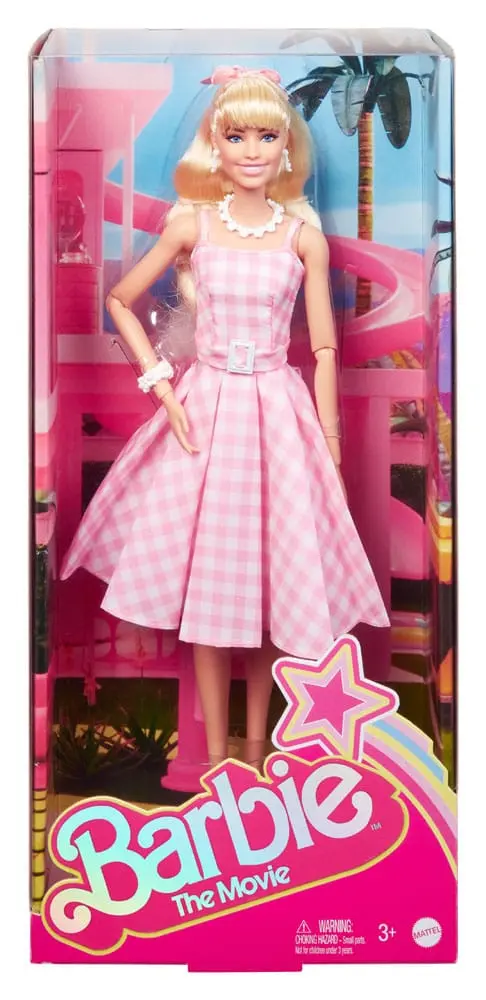 Barbie The Movie Doll Barbie u ružičastoj Gingham haljini [OŠTEĆENO PAKIRANJE] fotografija proizvoda