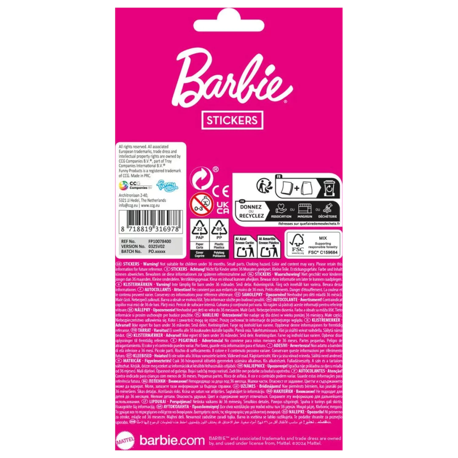 Barbie Vibes naljepnica fotografija proizvoda