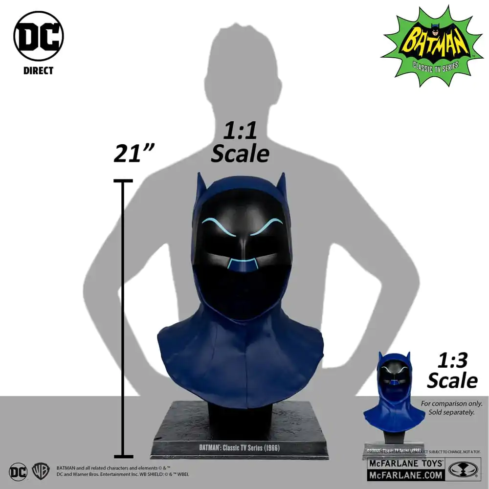 Batman 1966 DC Direct replika 1/1 Batman Cowl 53 cm fotografija proizvoda