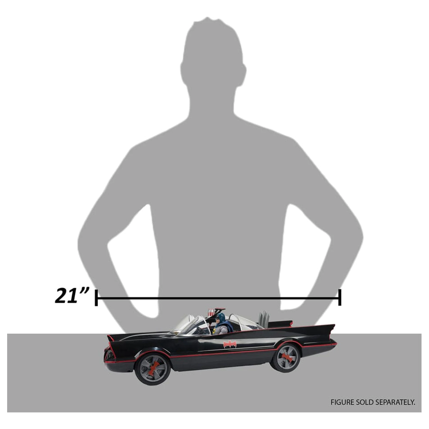 Batman (1966) DC Multiverse Vozilo Batmobil 53 cm fotografija proizvoda