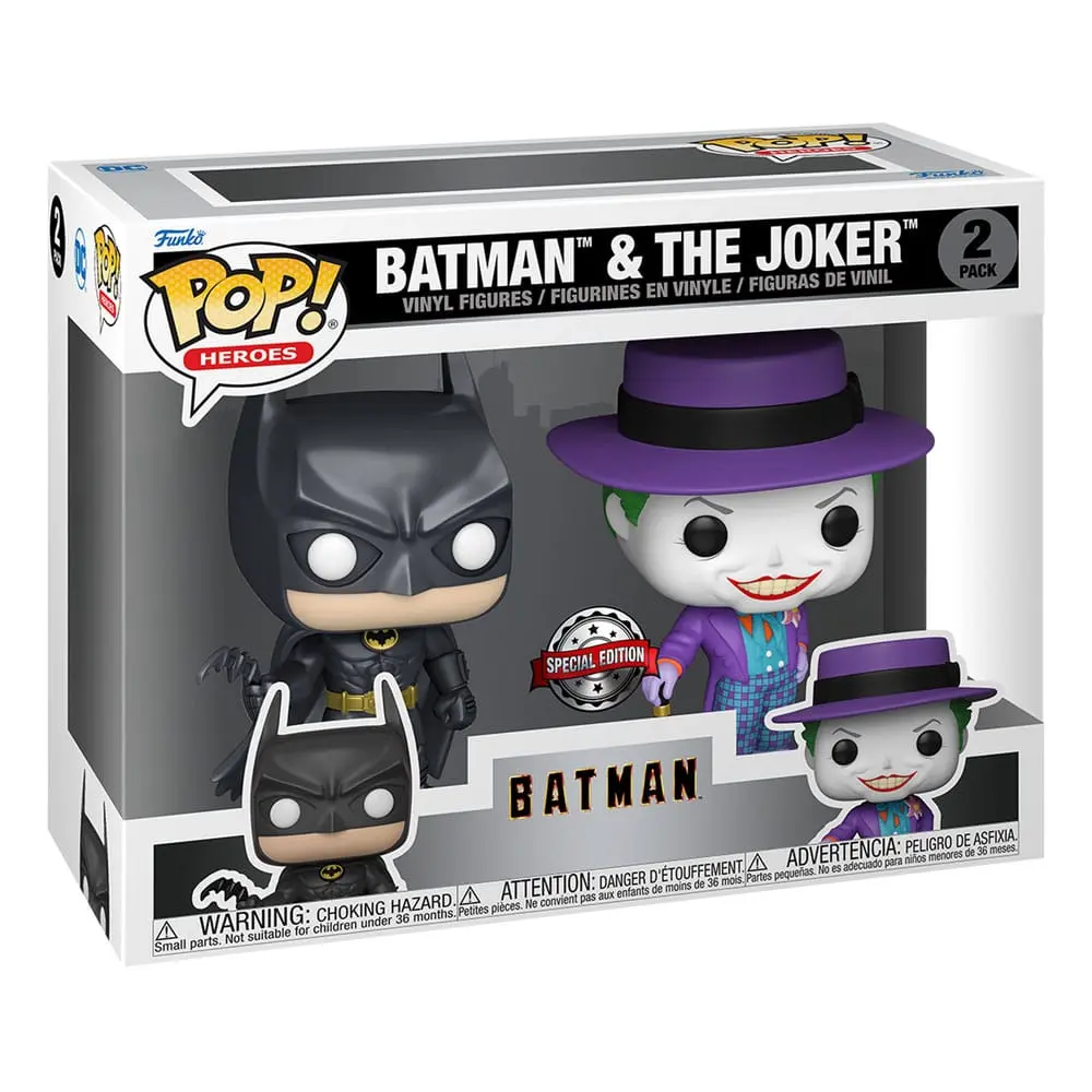 Batman (1989) POP! Heroes Vinyl Figure 2-Pack Batman & The Joker 9 cm fotografija proizvoda