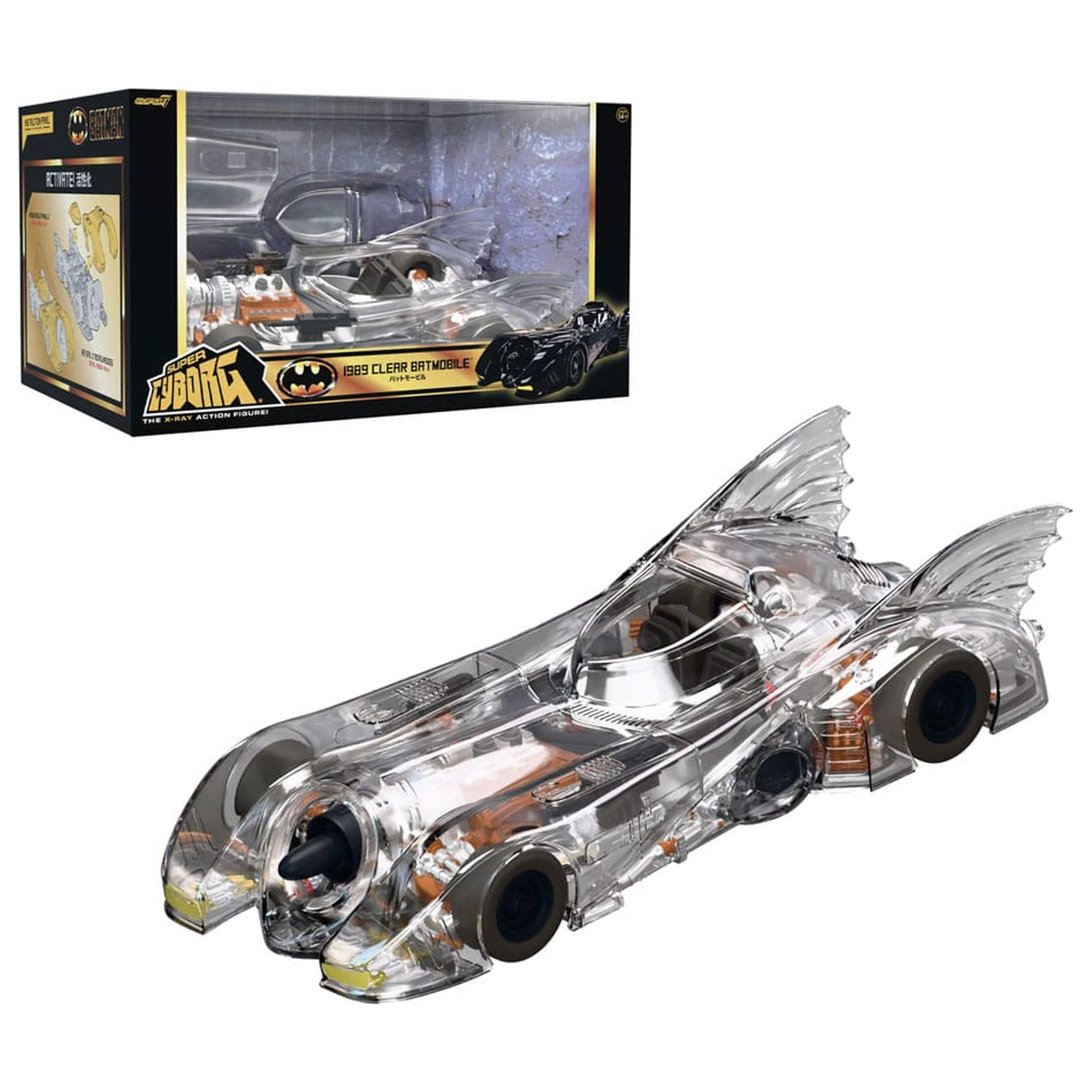 Batman 1989 Super Cyborg Vozilo Batmobile 1989 (Prozirno) 35 cm fotografija proizvoda