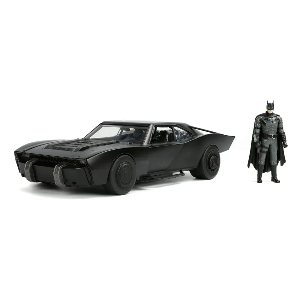 Batman 2022 Hollywood Rides Diecast Model 1/18 2022 Batmobile s Figurom fotografija proizvoda