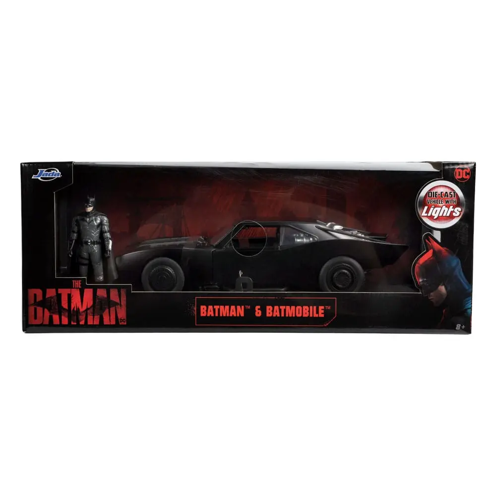 Batman 2022 Hollywood Rides Diecast Model 1/18 2022 Batmobile s Figurom fotografija proizvoda