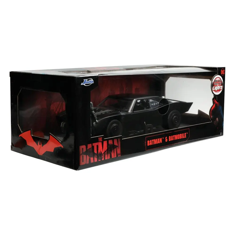 Batman 2022 Hollywood Rides Diecast Model 1/18 2022 Batmobile s Figurom fotografija proizvoda