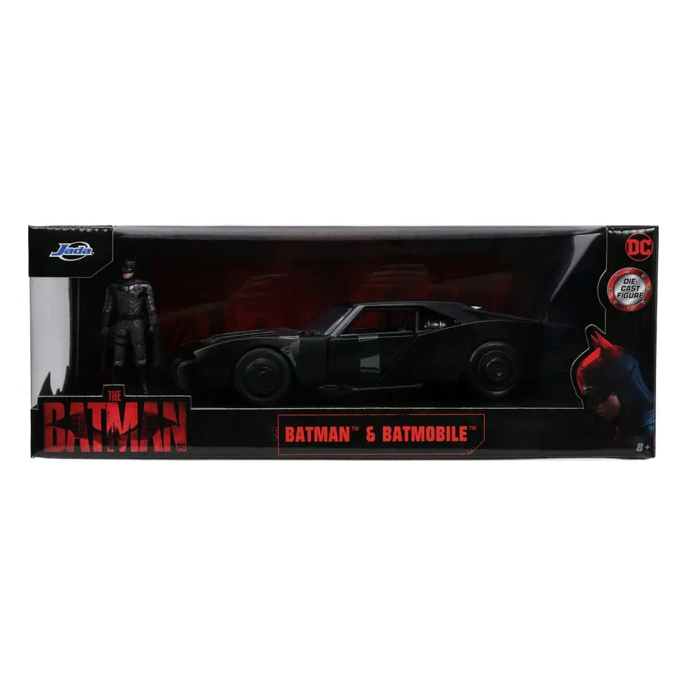 Batman 2022 Hollywood Rides Diecast Model 1/24 2022 Batmobile s figurom fotografija proizvoda