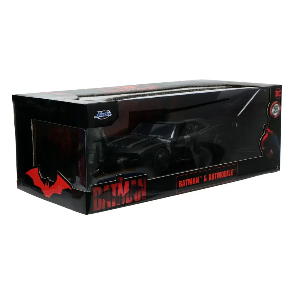 Batman 2022 Hollywood Rides Diecast Model 1/24 2022 Batmobile s figurom fotografija proizvoda