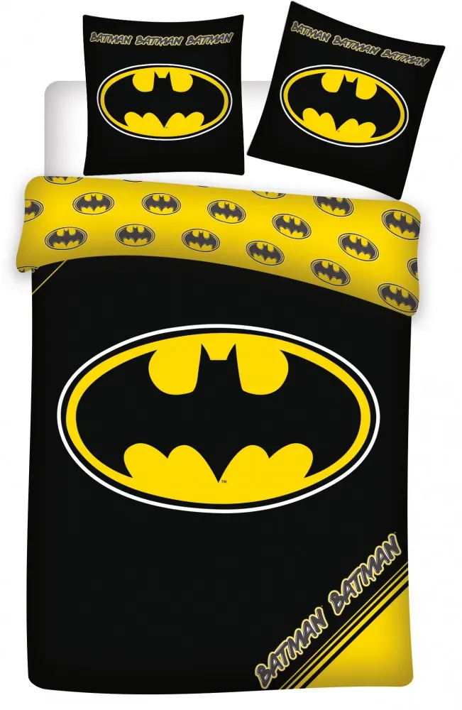 Batman Navlaka za poplun Logo 140x200 cm, 70x90 cm fotografija proizvoda