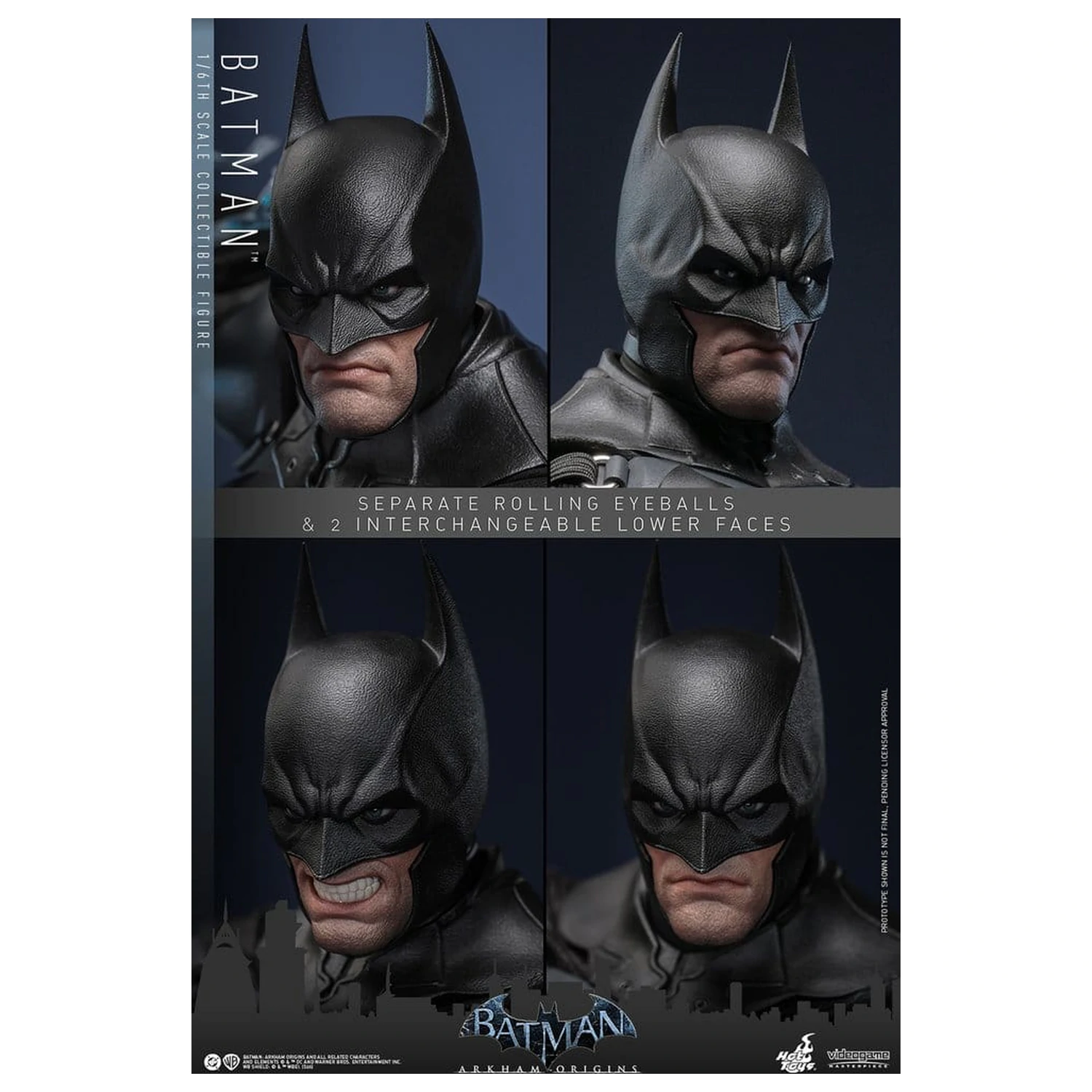 Batman Arkham Origins Videogame Remek-djelo Akcijska Figura 1/6 Batman 33 cm fotografija proizvoda