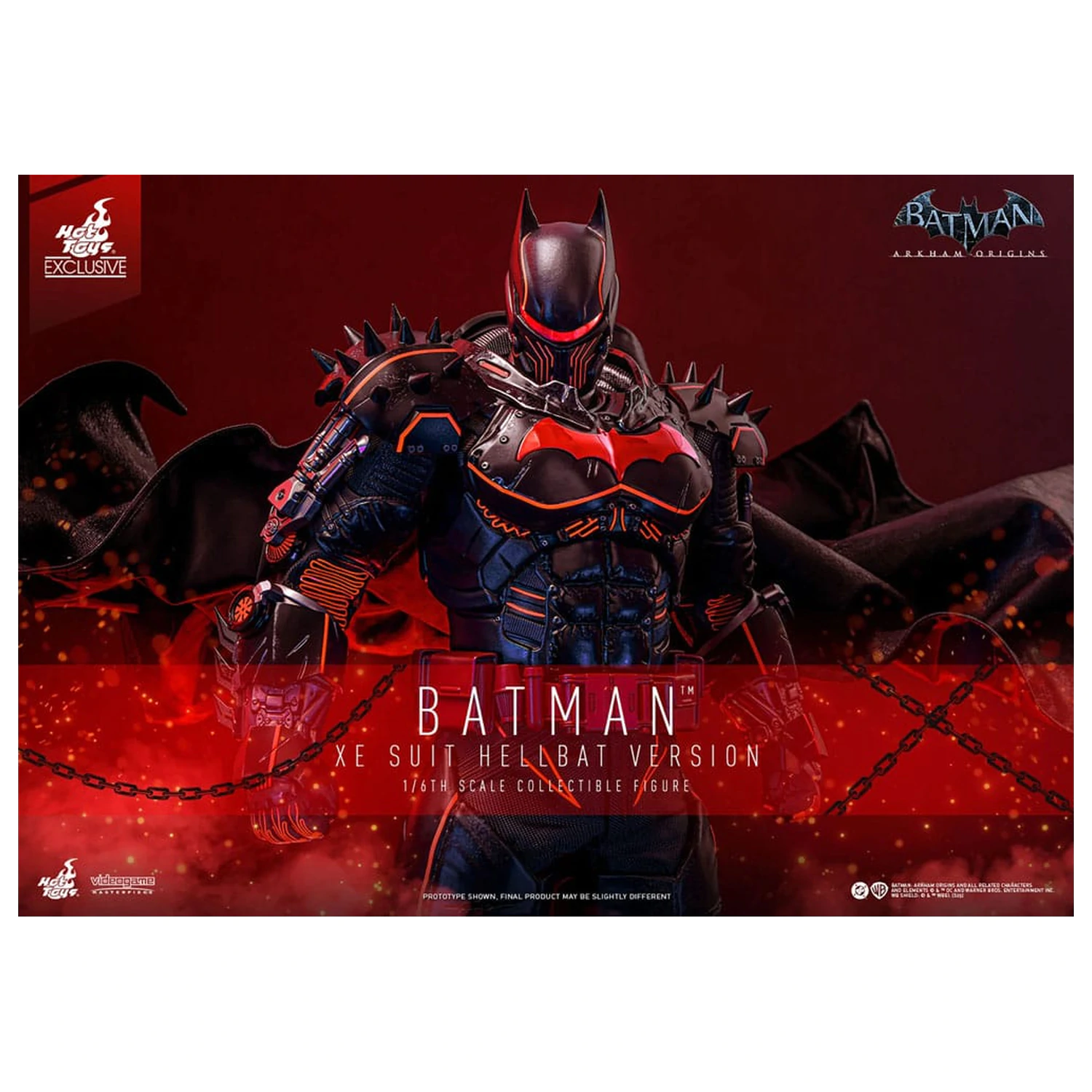 Batman Arkham Origins video igra majstorsko djelo akcijska figura 1/6 XE odijelo Hellbat verzija 33 cm fotografija proizvoda