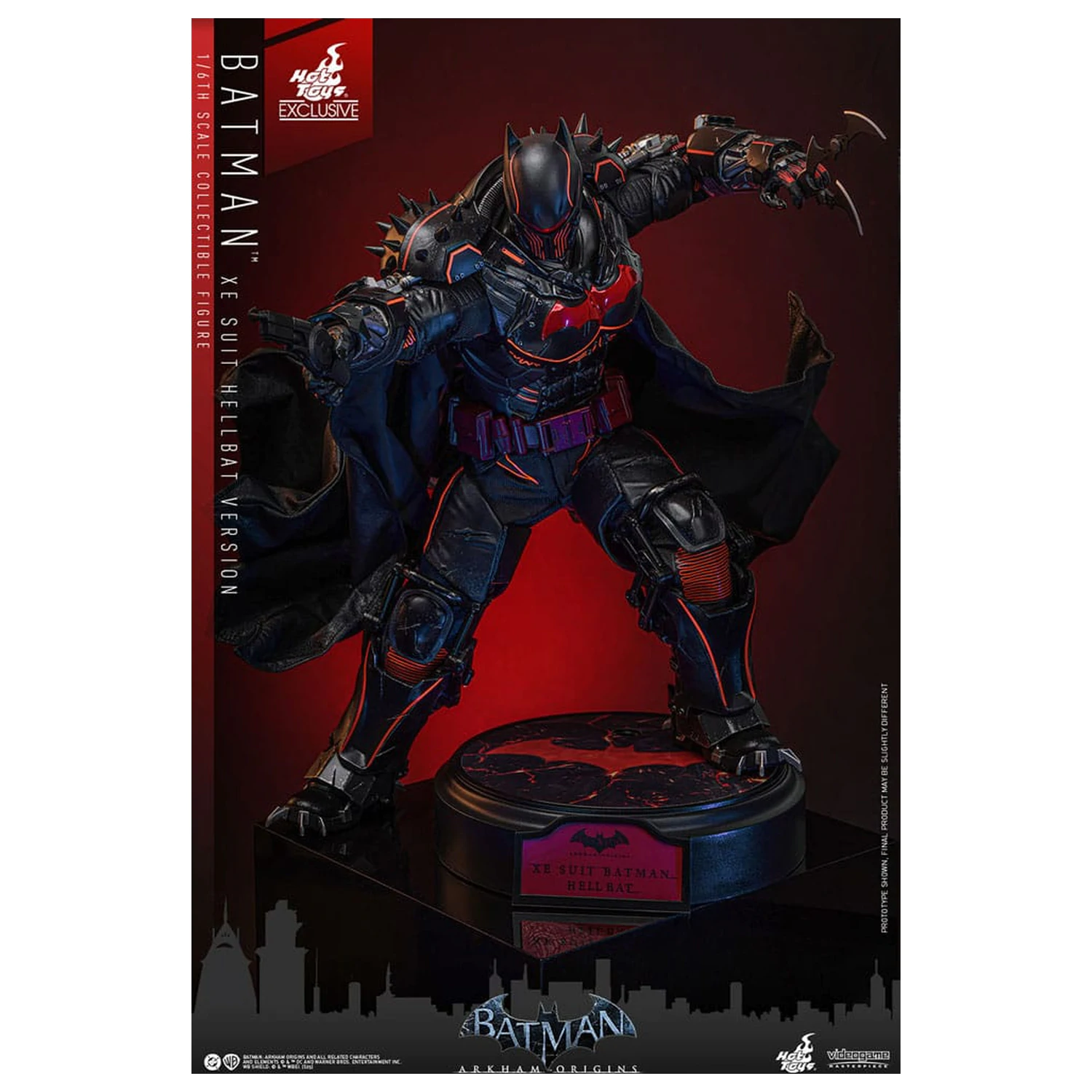 Batman Arkham Origins video igra majstorsko djelo akcijska figura 1/6 XE odijelo Hellbat verzija 33 cm fotografija proizvoda