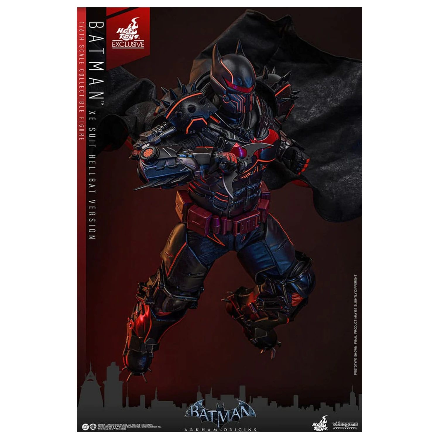 Batman Arkham Origins video igra majstorsko djelo akcijska figura 1/6 XE odijelo Hellbat verzija 33 cm fotografija proizvoda