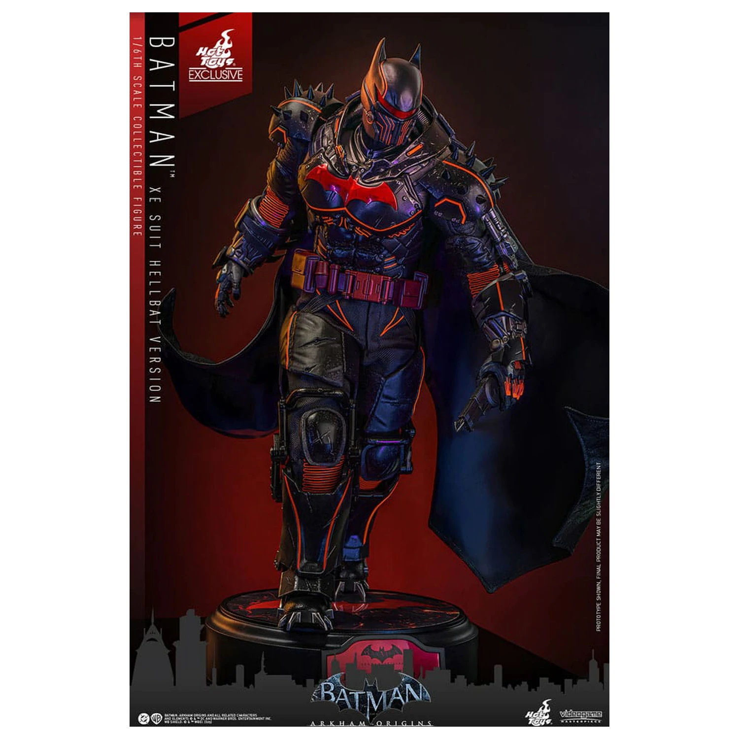 Batman Arkham Origins video igra majstorsko djelo akcijska figura 1/6 XE odijelo Hellbat verzija 33 cm fotografija proizvoda