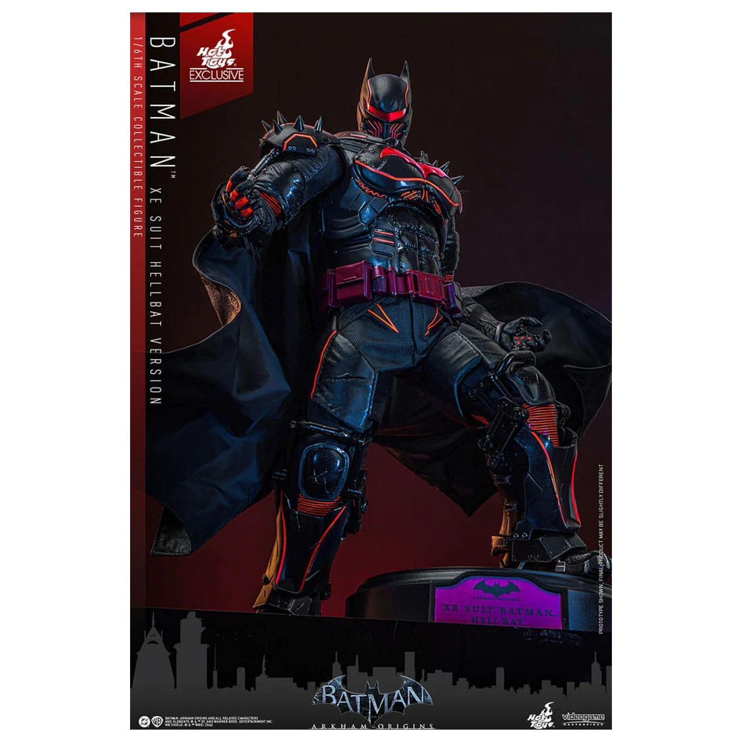 Batman Arkham Origins video igra majstorsko djelo akcijska figura 1/6 XE odijelo Hellbat verzija 33 cm fotografija proizvoda