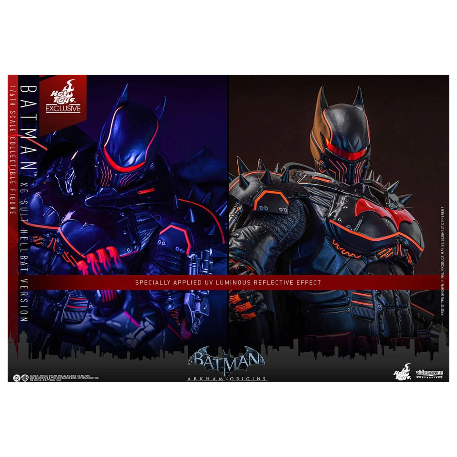 Batman Arkham Origins video igra majstorsko djelo akcijska figura 1/6 XE odijelo Hellbat verzija 33 cm fotografija proizvoda