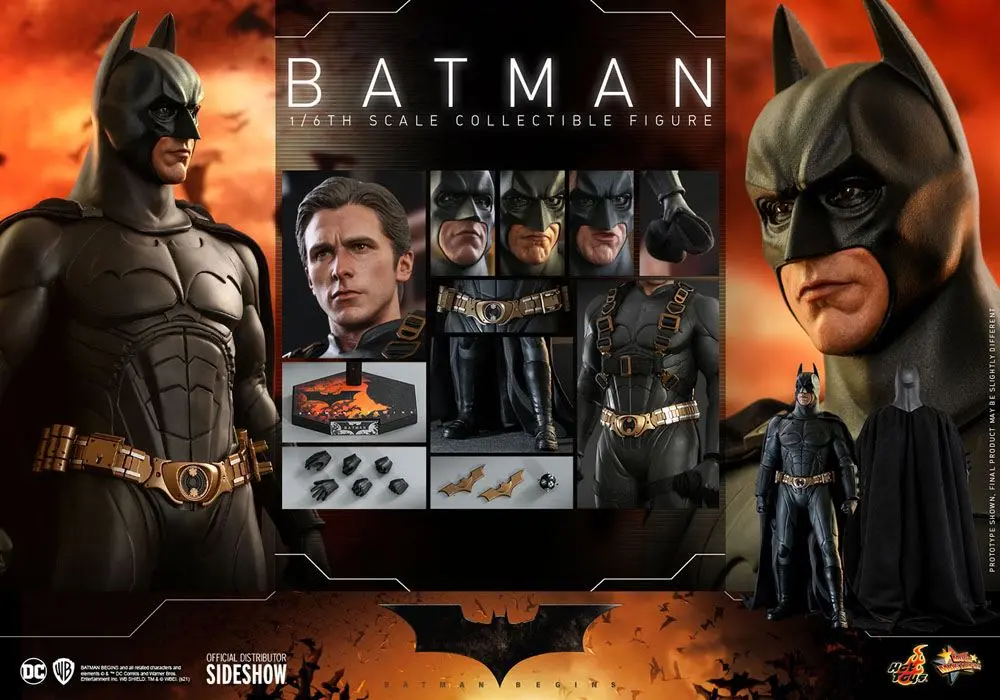 Batman Begins Movie Masterpiece akcijska figura 1/6 Batman Hot Toys Exclusive 32 cm fotografija proizvoda