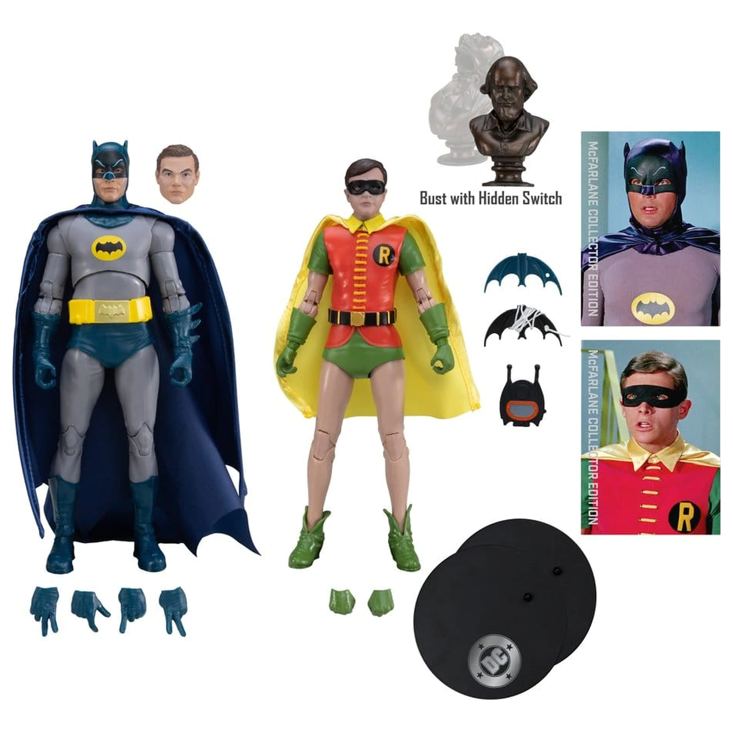 Batman Classic TV Series DC Multiverse McFarlane Collector Edition Akcijska figura 2-pakiranje Batman i Robin 18 cm fotografija proizvoda