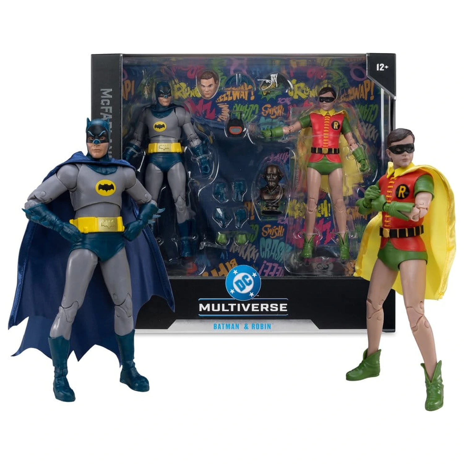 Batman Classic TV Series DC Multiverse McFarlane Collector Edition Akcijska figura 2-pakiranje Batman i Robin 18 cm fotografija proizvoda