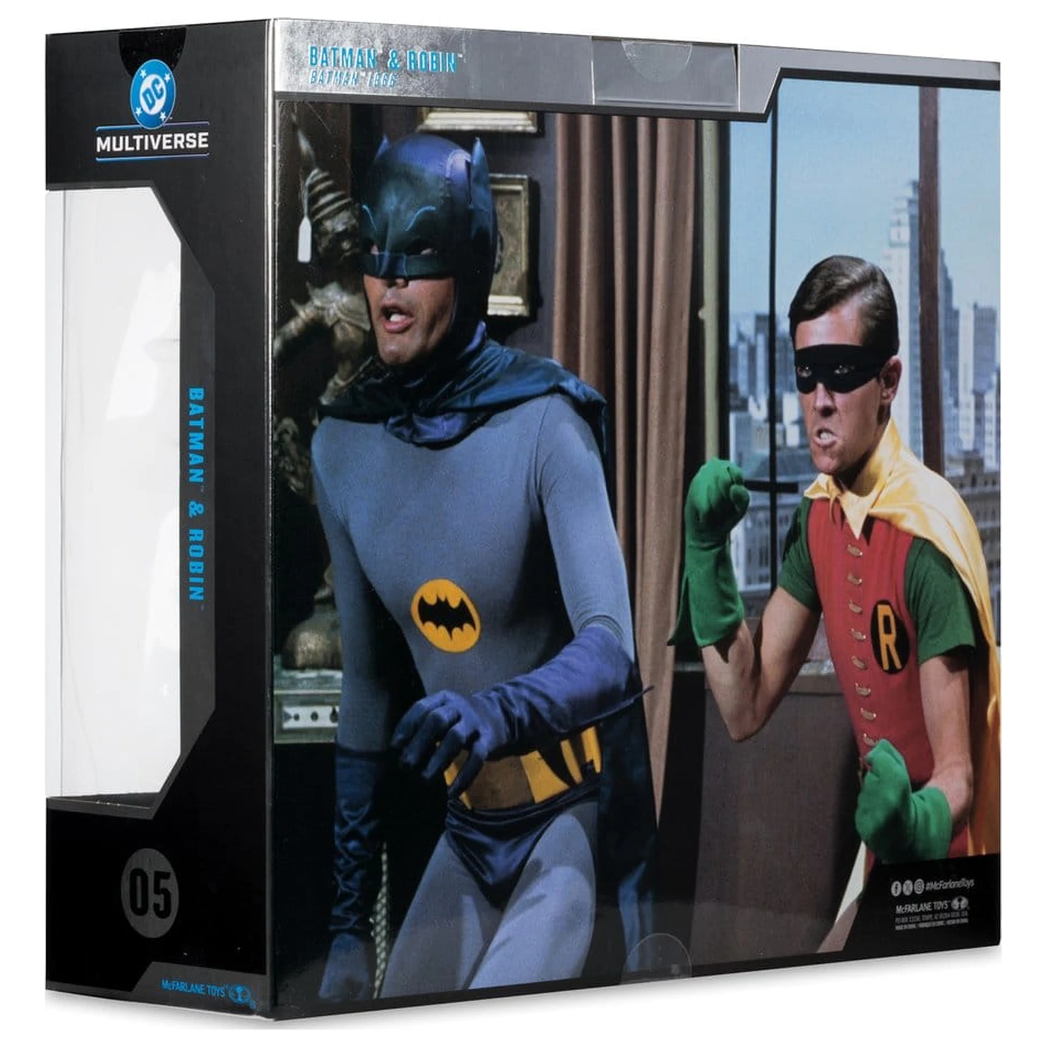 Batman Classic TV Series DC Multiverse McFarlane Collector Edition Akcijska figura 2-pakiranje Batman i Robin 18 cm fotografija proizvoda