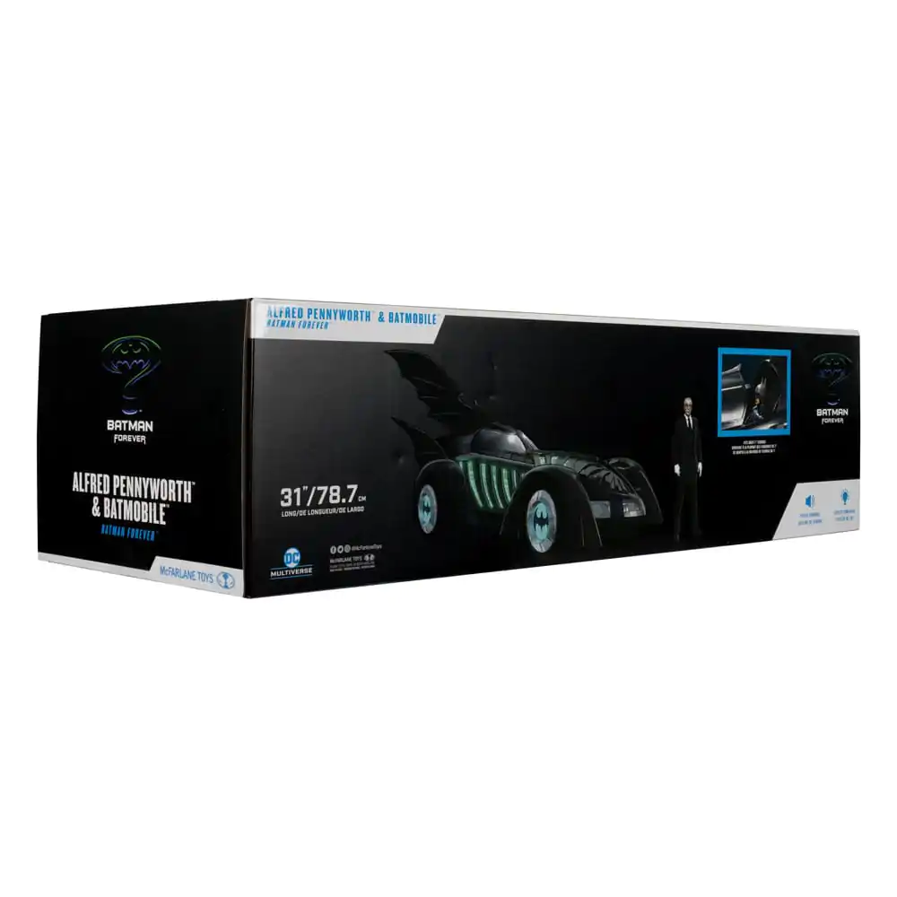 Batman Forever DC Multiverse figura s vozilom Alfred Pennyworth & Batmobile (Gold Label) 79 cm fotografija proizvoda