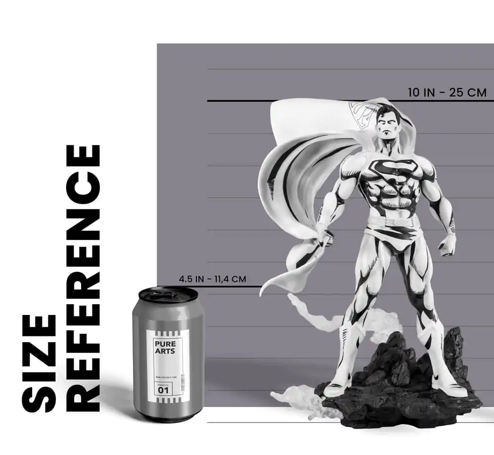 Batman PX PVC Kip 1/8 SDCC 2024 Superman Crno-bijela verzija 30 cm fotografija proizvoda