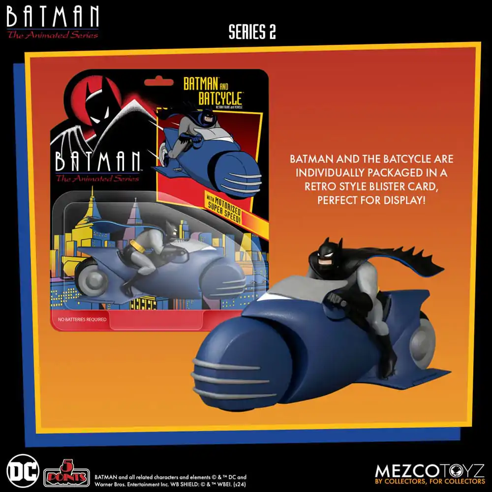 Batman the Animated Series 2 5 Points akcijska figura Batman & Batcycle 10 cm fotografija proizvoda