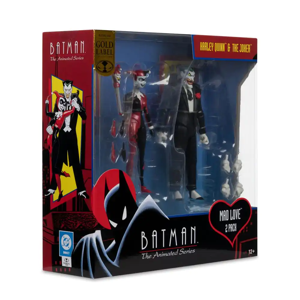 Batman: The Animated Series DC Direct Akcijske figure Harley Quinn & The Joker (Mad Love) (Gold Label) 18 cm fotografija proizvoda