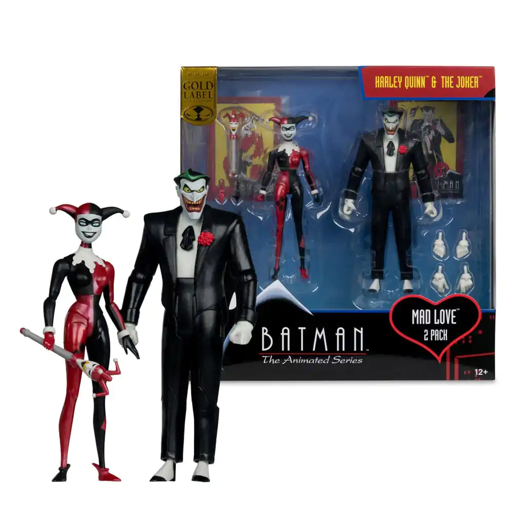 Batman: The Animated Series DC Direct Akcijske figure Harley Quinn & The Joker (Mad Love) (Gold Label) 18 cm fotografija proizvoda