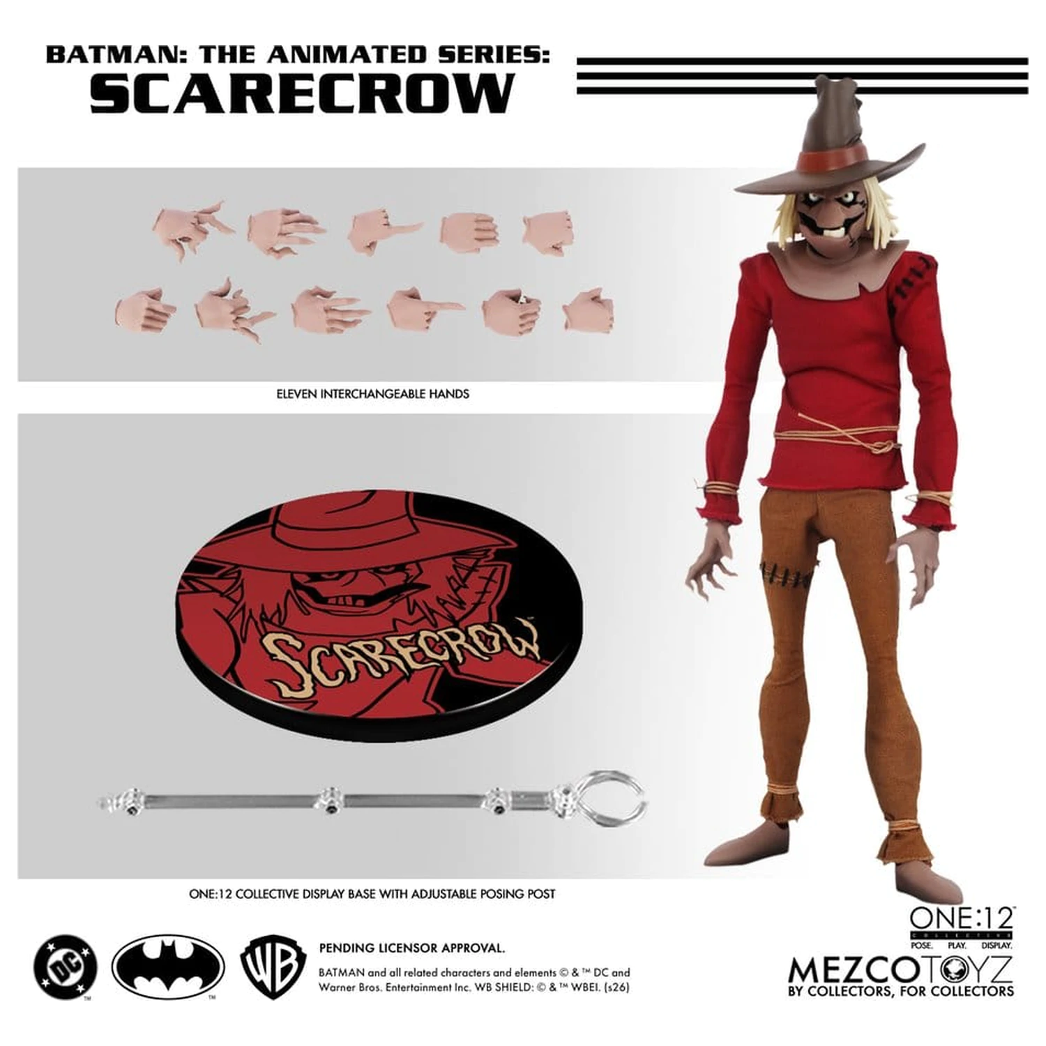 Batman: The Animated Series One:12 Collective akcijska figura Scarecrow 17 cm fotografija proizvoda