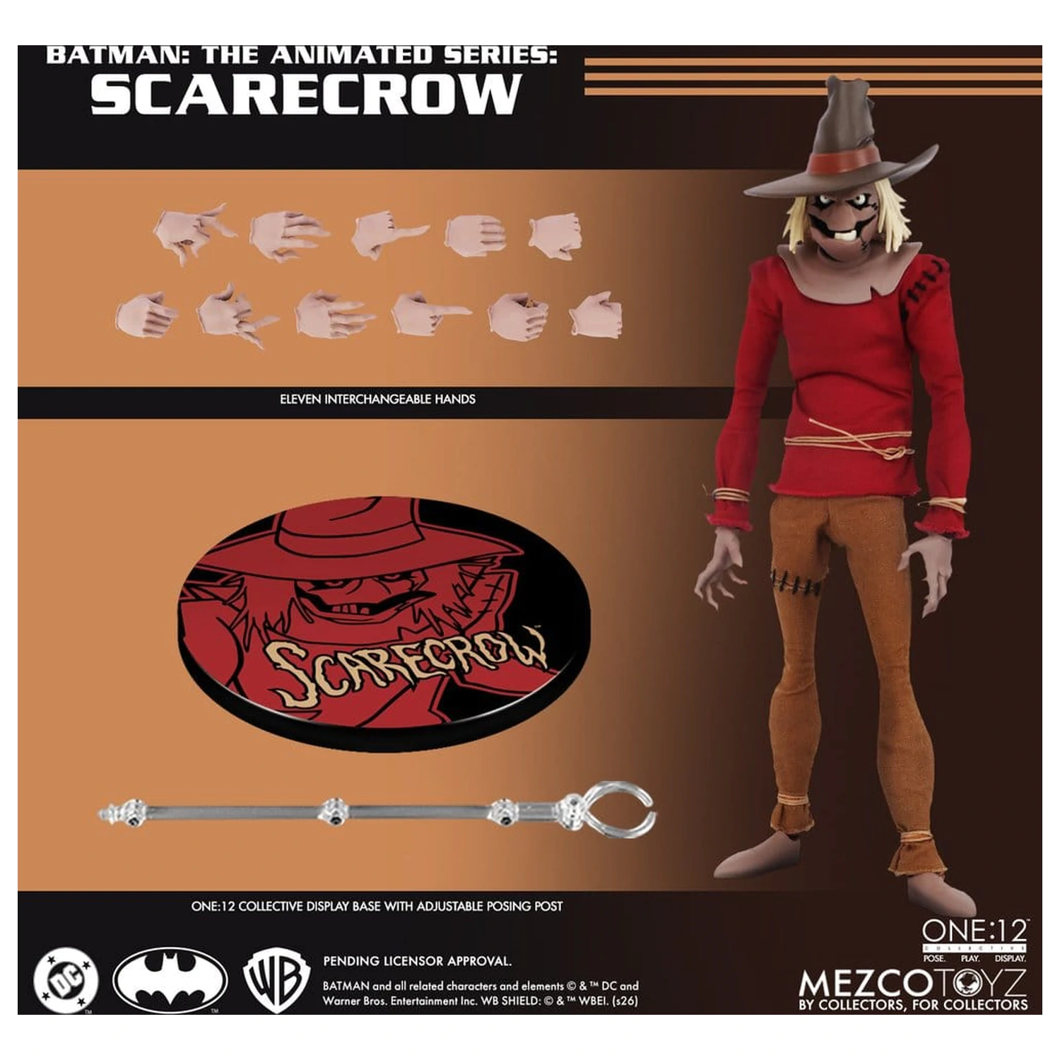 Batman: The Animated Series One:12 Collective akcijska figura Scarecrow 17 cm fotografija proizvoda