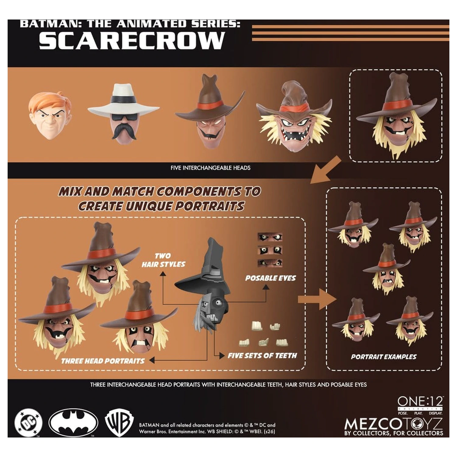 Batman: The Animated Series One:12 Collective akcijska figura Scarecrow 17 cm fotografija proizvoda