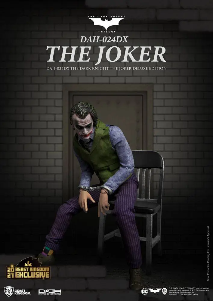 Batman The Dark Knight Dynamic 8ction Heroes akcijska figura 1/9 The Joker Deluxe verzija 21 cm fotografija proizvoda