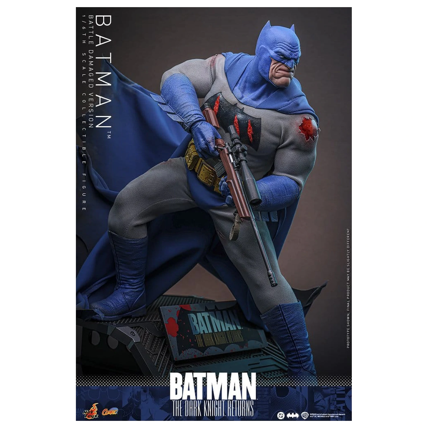 Batman: The Dark Knight Returns Comic Masterpiece akcijska figura 1/6 Batman (Battle Damaged Version) 32 cm fotografija proizvoda