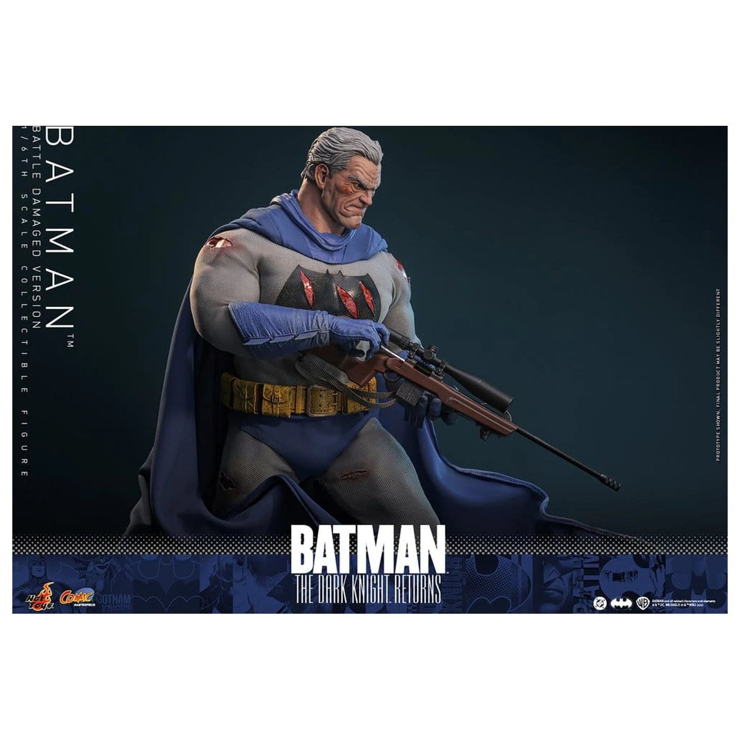 Batman: The Dark Knight Returns Comic Masterpiece akcijska figura 1/6 Batman (Battle Damaged Version) 32 cm fotografija proizvoda