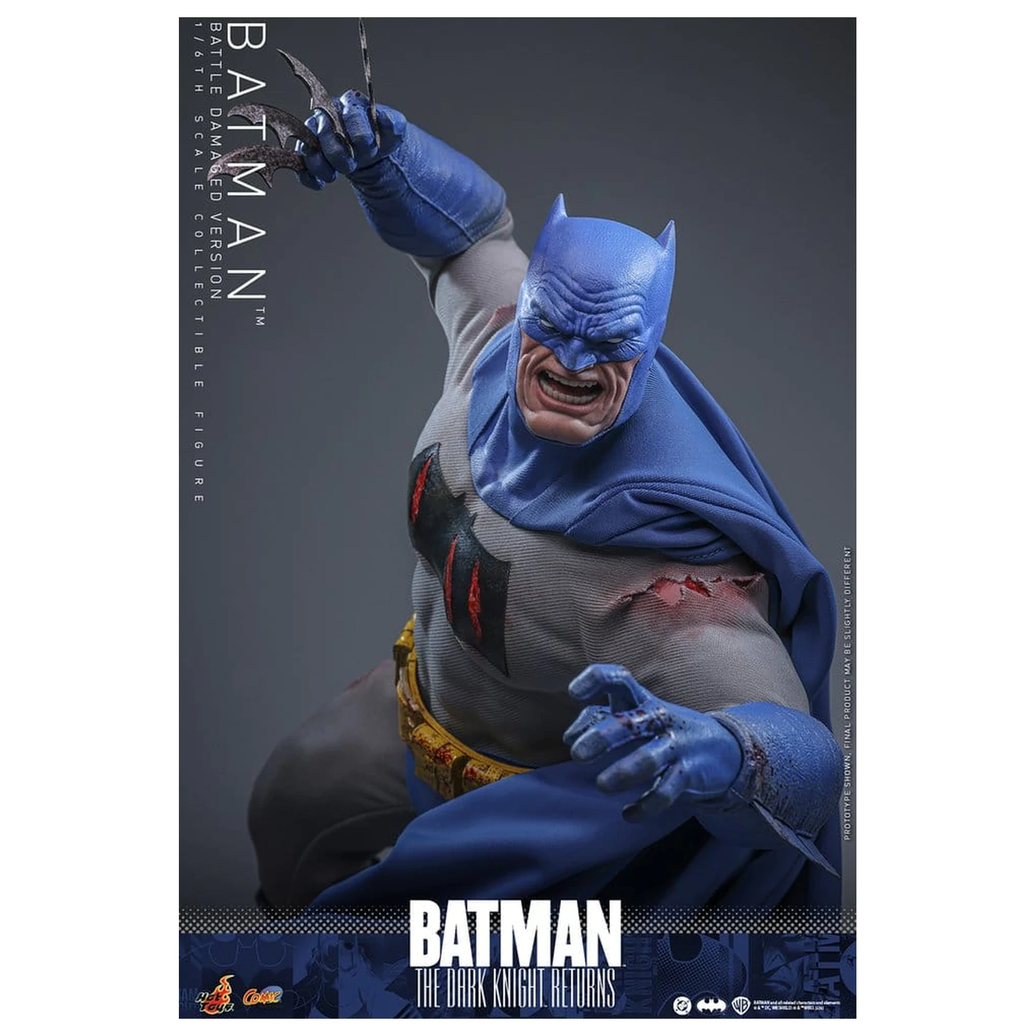 Batman: The Dark Knight Returns Comic Masterpiece akcijska figura 1/6 Batman (Battle Damaged Version) 32 cm fotografija proizvoda