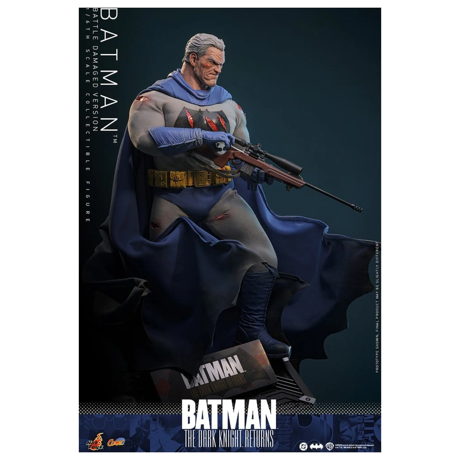 Batman: The Dark Knight Returns Comic Masterpiece akcijska figura 1/6 Batman (Battle Damaged Version) 32 cm fotografija proizvoda