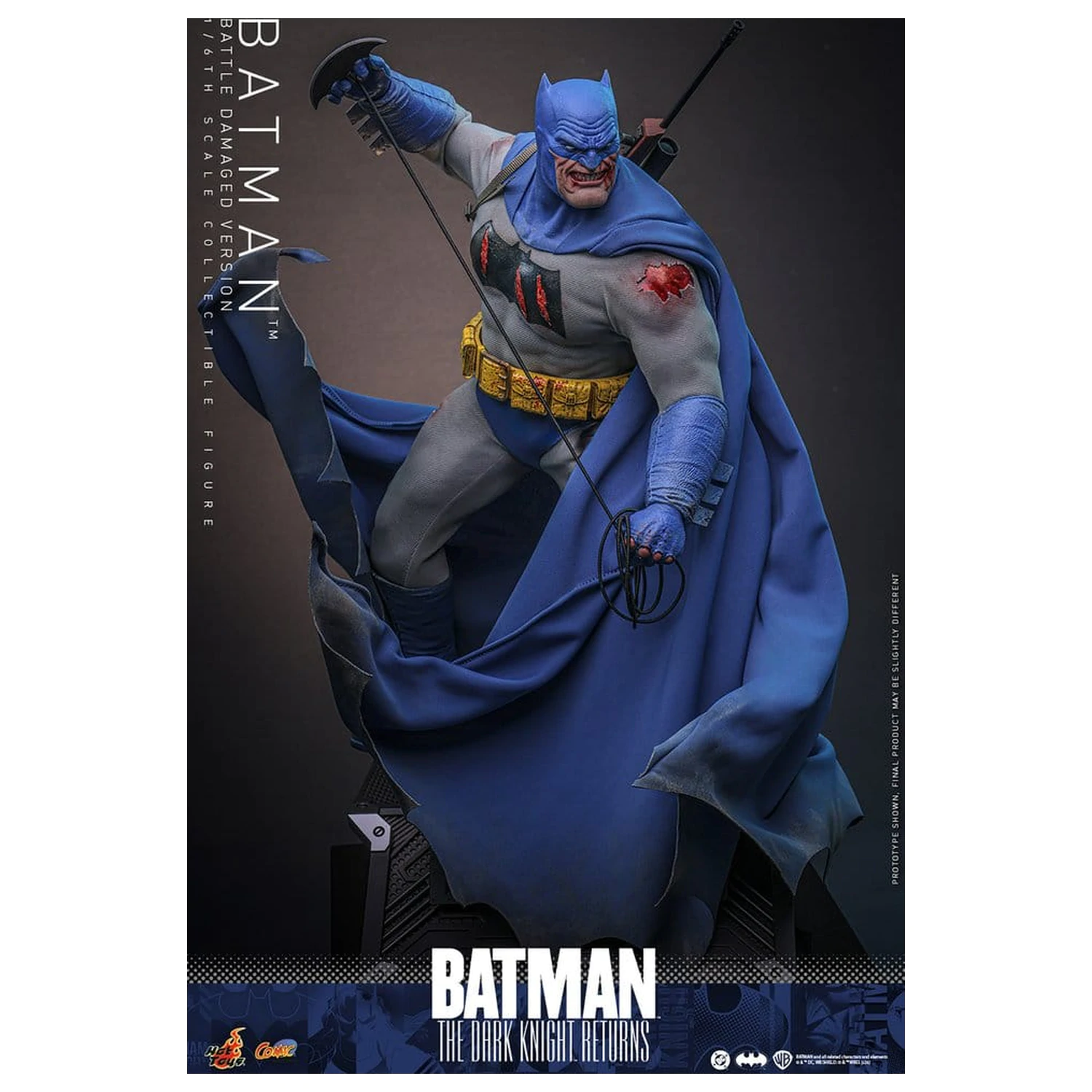 Batman: The Dark Knight Returns Comic Masterpiece akcijska figura 1/6 Batman (Battle Damaged Version) 32 cm fotografija proizvoda