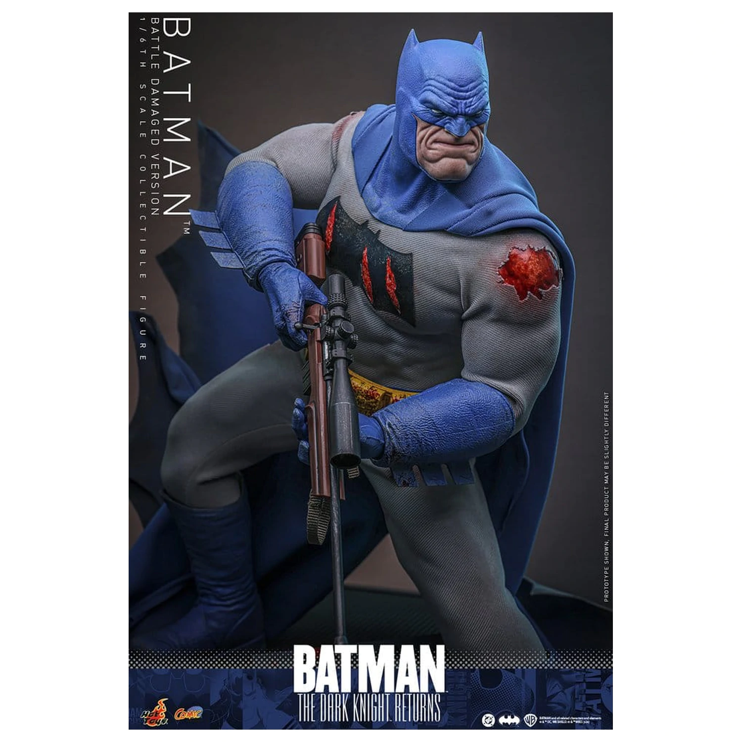 Batman: The Dark Knight Returns Comic Masterpiece akcijska figura 1/6 Batman (Battle Damaged Version) 32 cm fotografija proizvoda