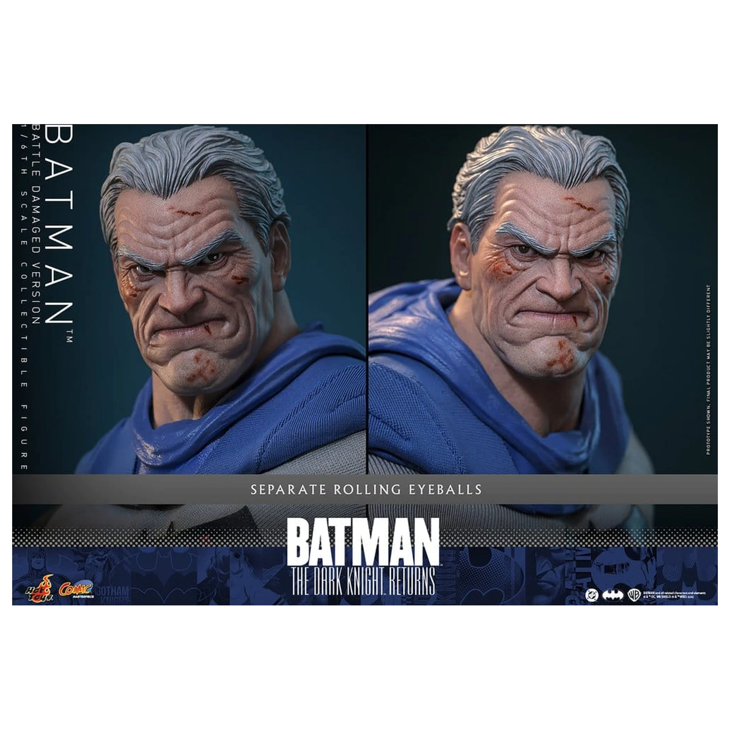 Batman: The Dark Knight Returns Comic Masterpiece akcijska figura 1/6 Batman (Battle Damaged Version) 32 cm fotografija proizvoda