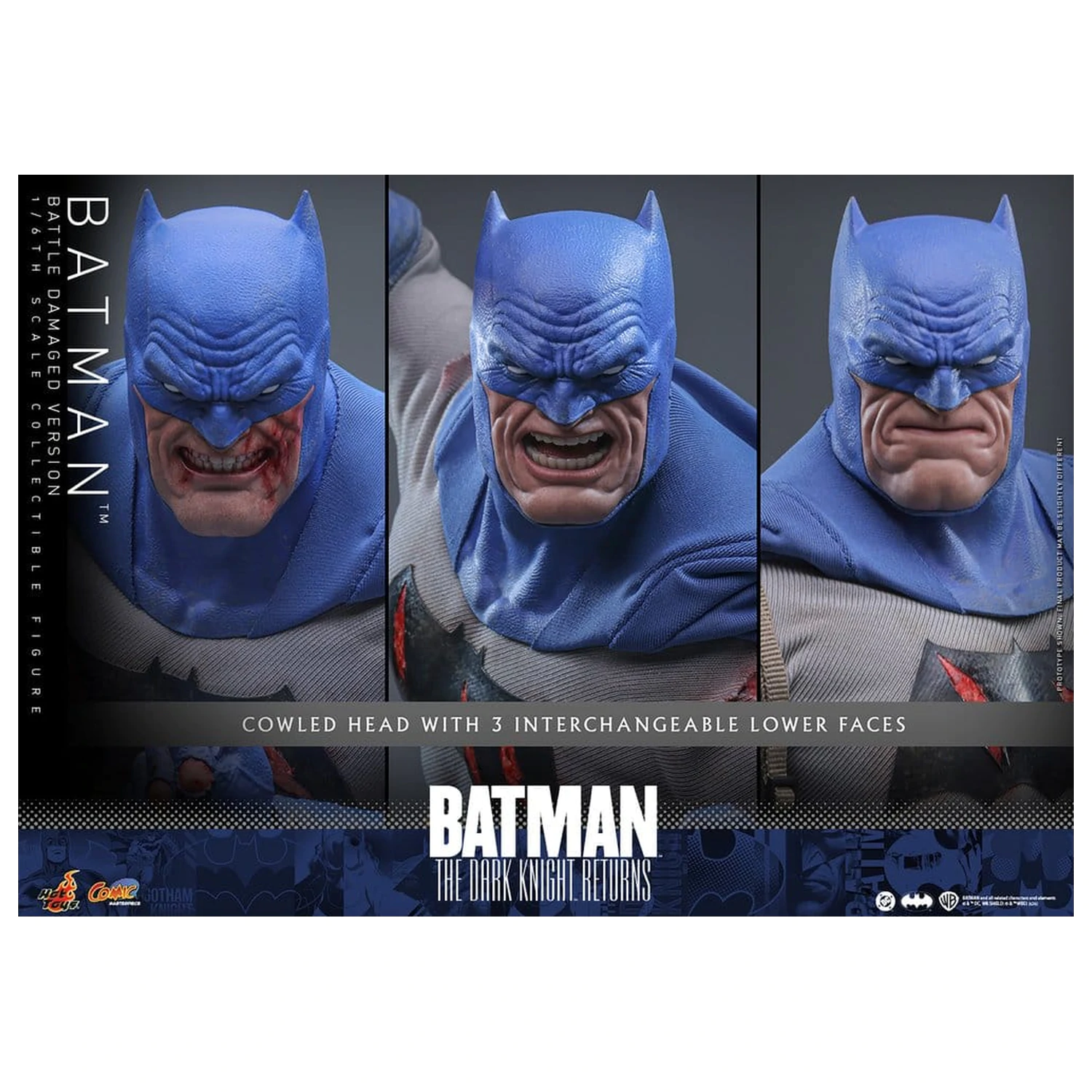 Batman: The Dark Knight Returns Comic Masterpiece akcijska figura 1/6 Batman (Battle Damaged Version) 32 cm fotografija proizvoda