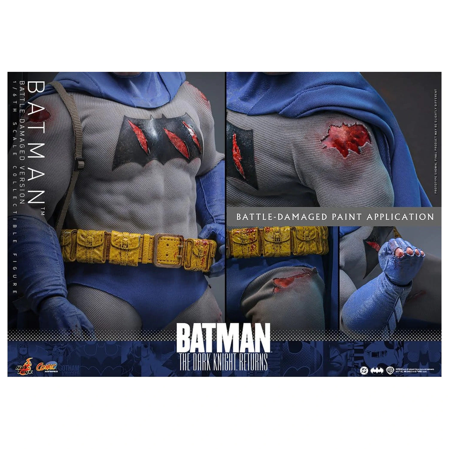 Batman: The Dark Knight Returns Comic Masterpiece akcijska figura 1/6 Batman (Battle Damaged Version) 32 cm fotografija proizvoda