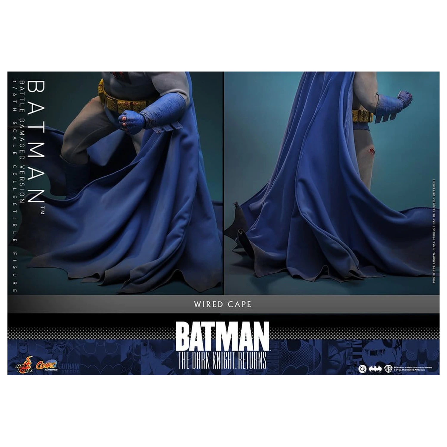 Batman: The Dark Knight Returns Comic Masterpiece akcijska figura 1/6 Batman (Battle Damaged Version) 32 cm fotografija proizvoda