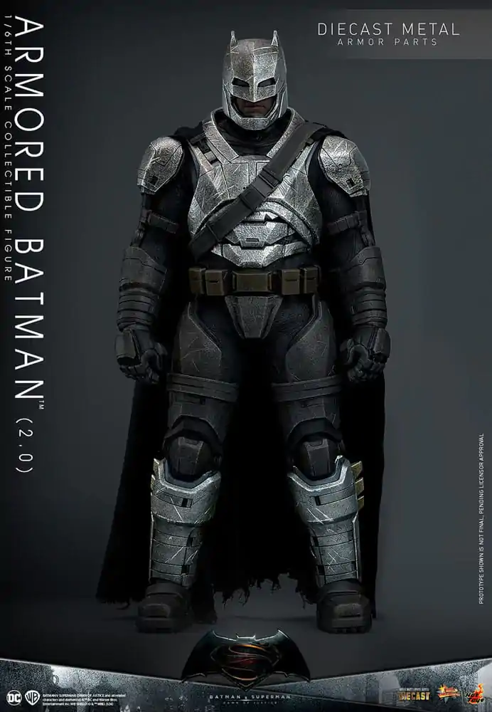 Batman v Superman: Dawn of Justice Movie Masterpiece akcijska figura 1/6 Armored Batman 2.0 33 cm fotografija proizvoda